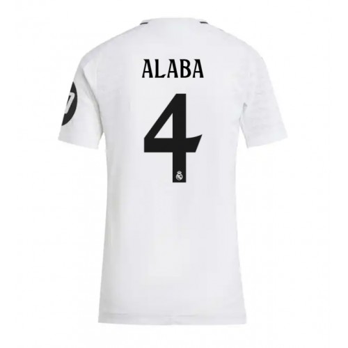 Fotbalové Dres Real Madrid David Alaba #4 Dámské Domácí 2024-25 Krátký Rukáv